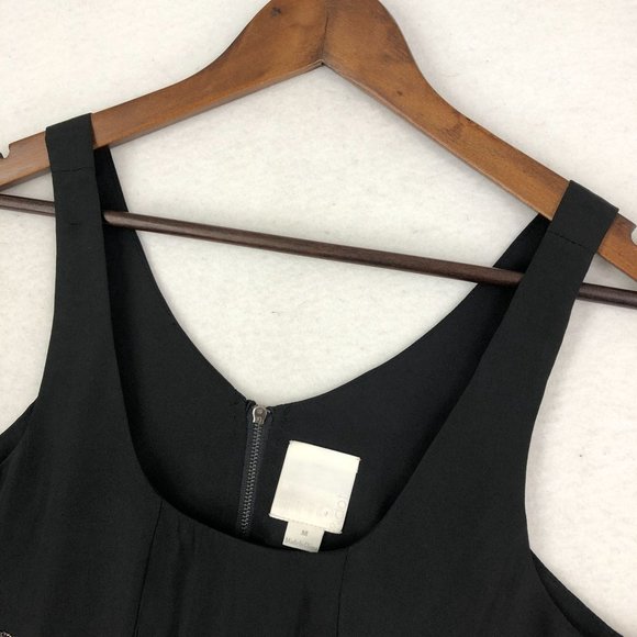 Line & Dot Revolve Women's Medium Black Chain Detail Sleeveless Crepe Blouse - Picture 2 of 10